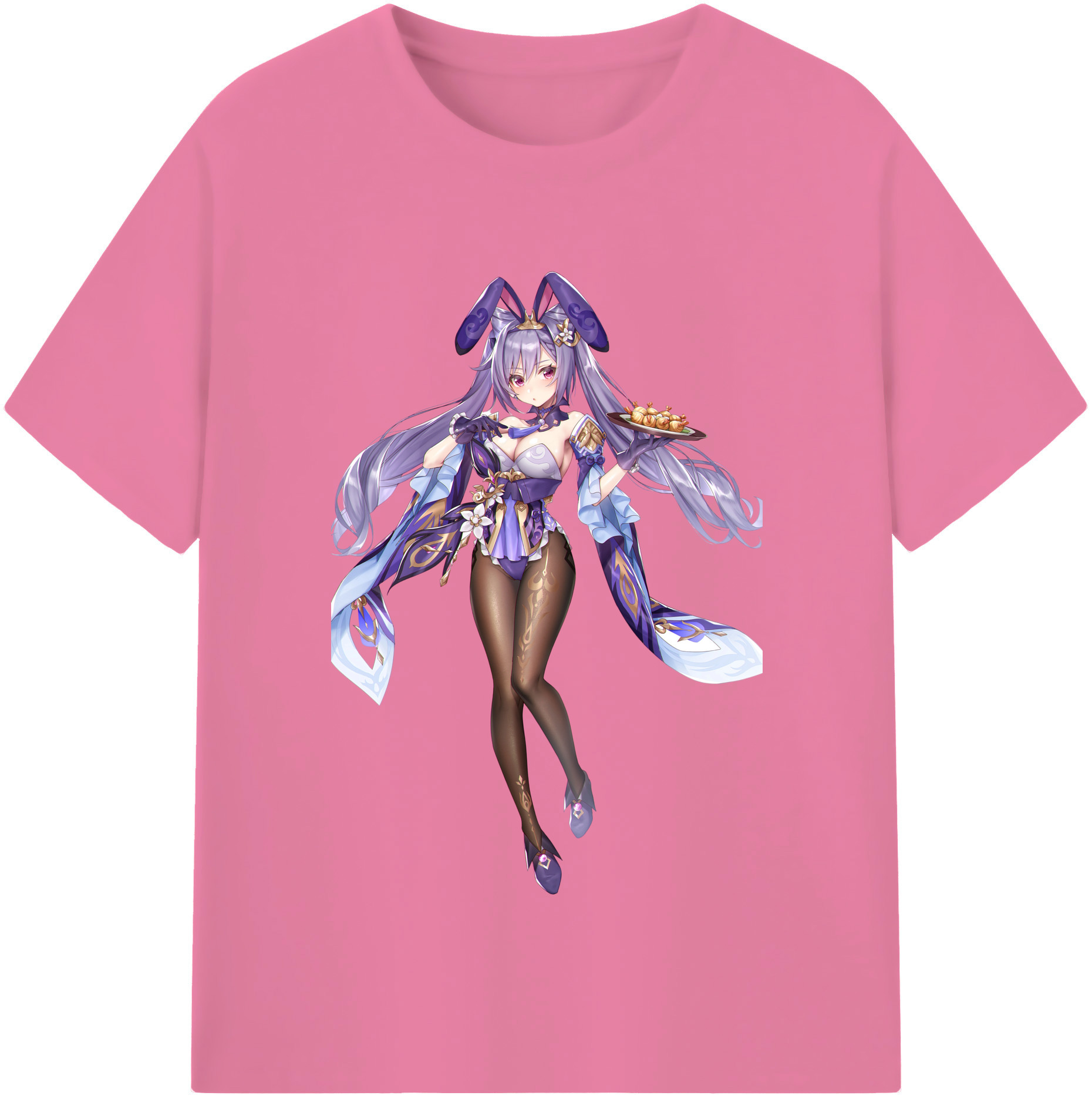 げんし神 刻晴 こくせい genshin Kokusei 綿100％半袖Tシャツ（フロントプリント）